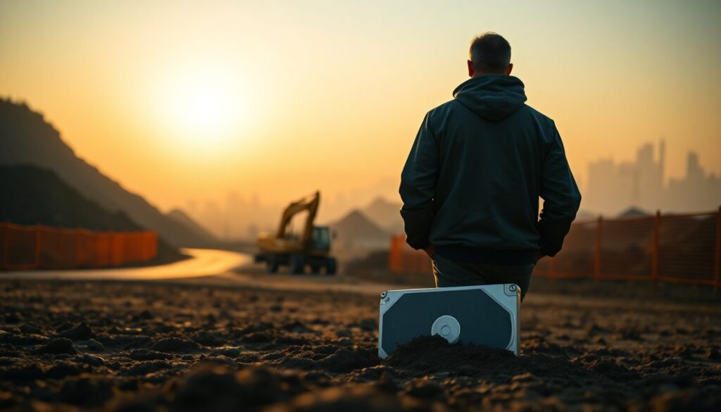 Cómo la búsqueda del disco duro de James Howells desafía la ley y la tecnología